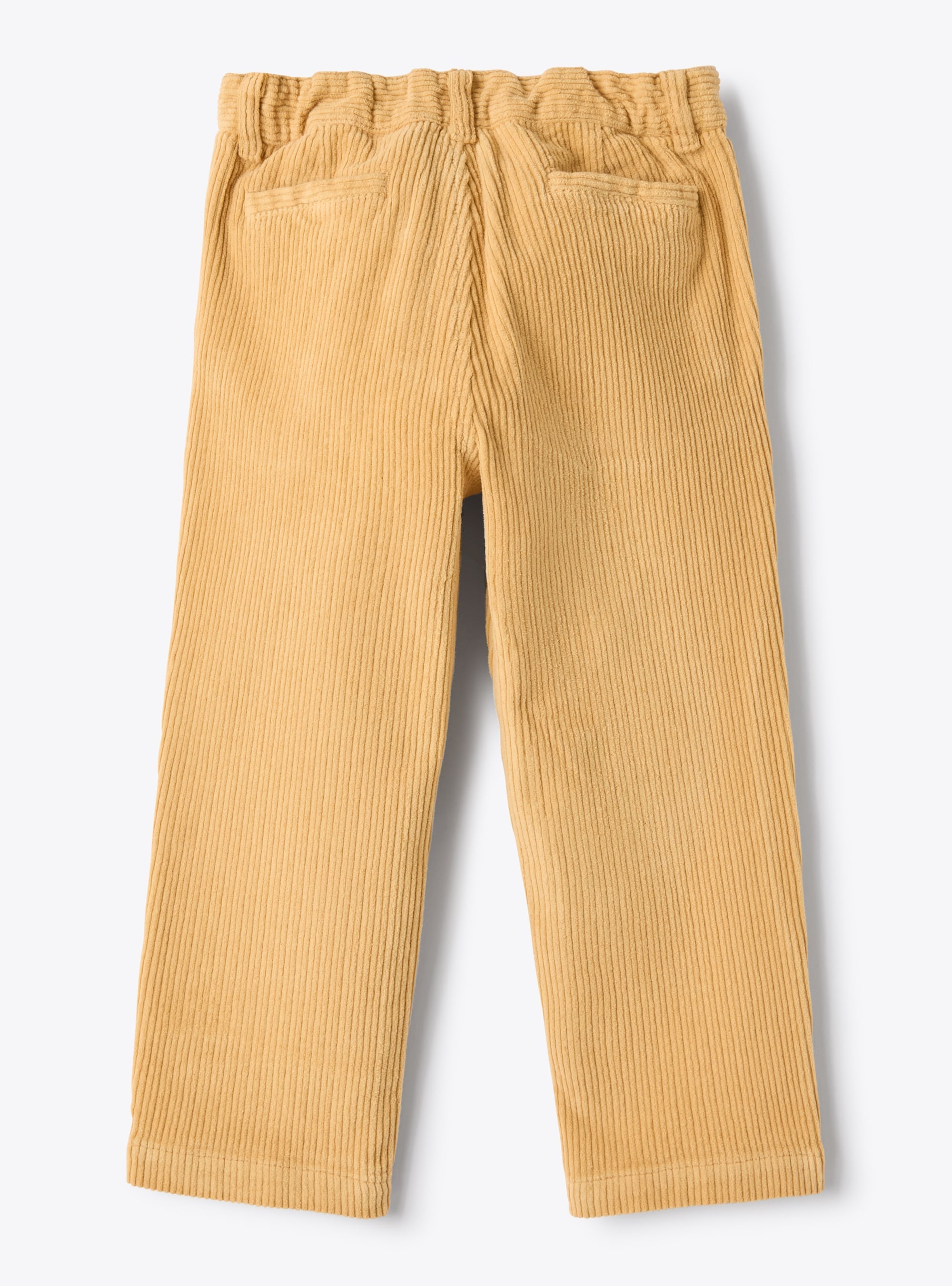 Cotton corduroy trousers with ribbing