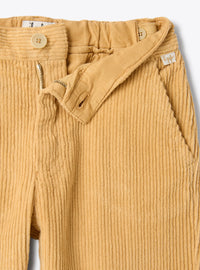 Cotton corduroy trousers with ribbing