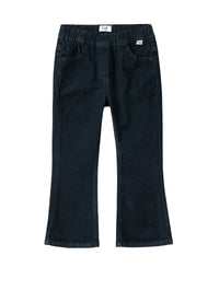 Flared design velvet trousers
