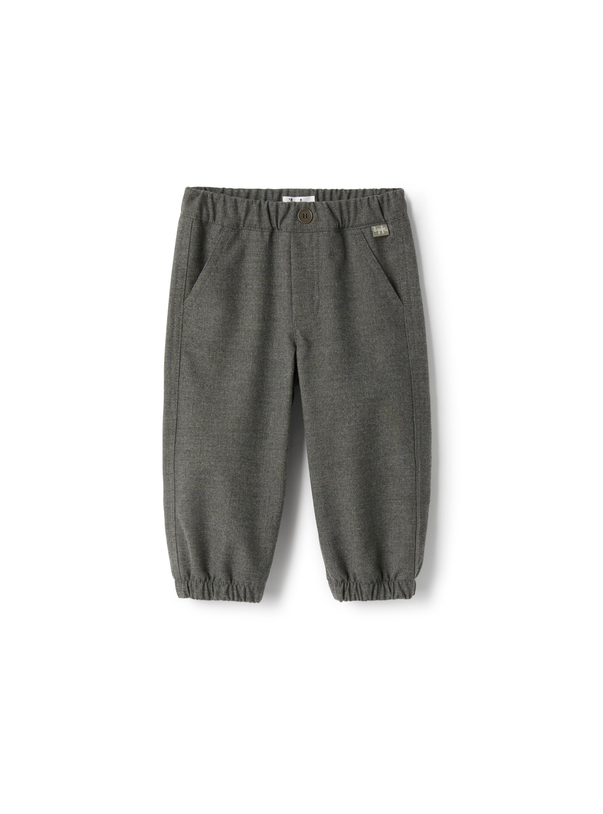 Wool blend trousers