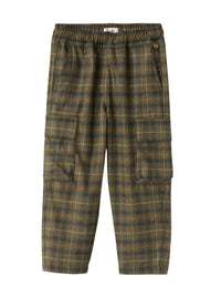 Cargo pants check pattern