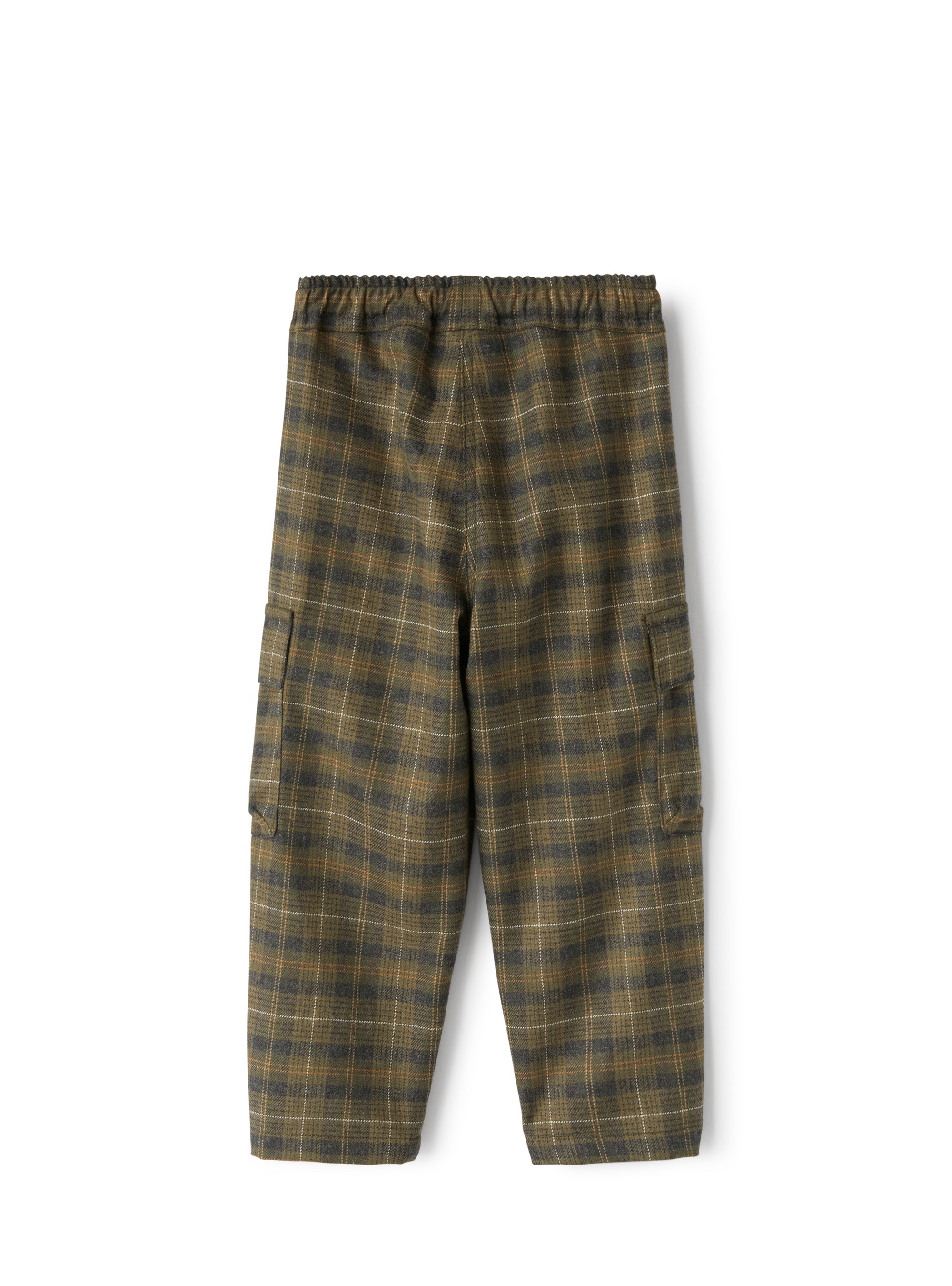 Cargo pants check pattern