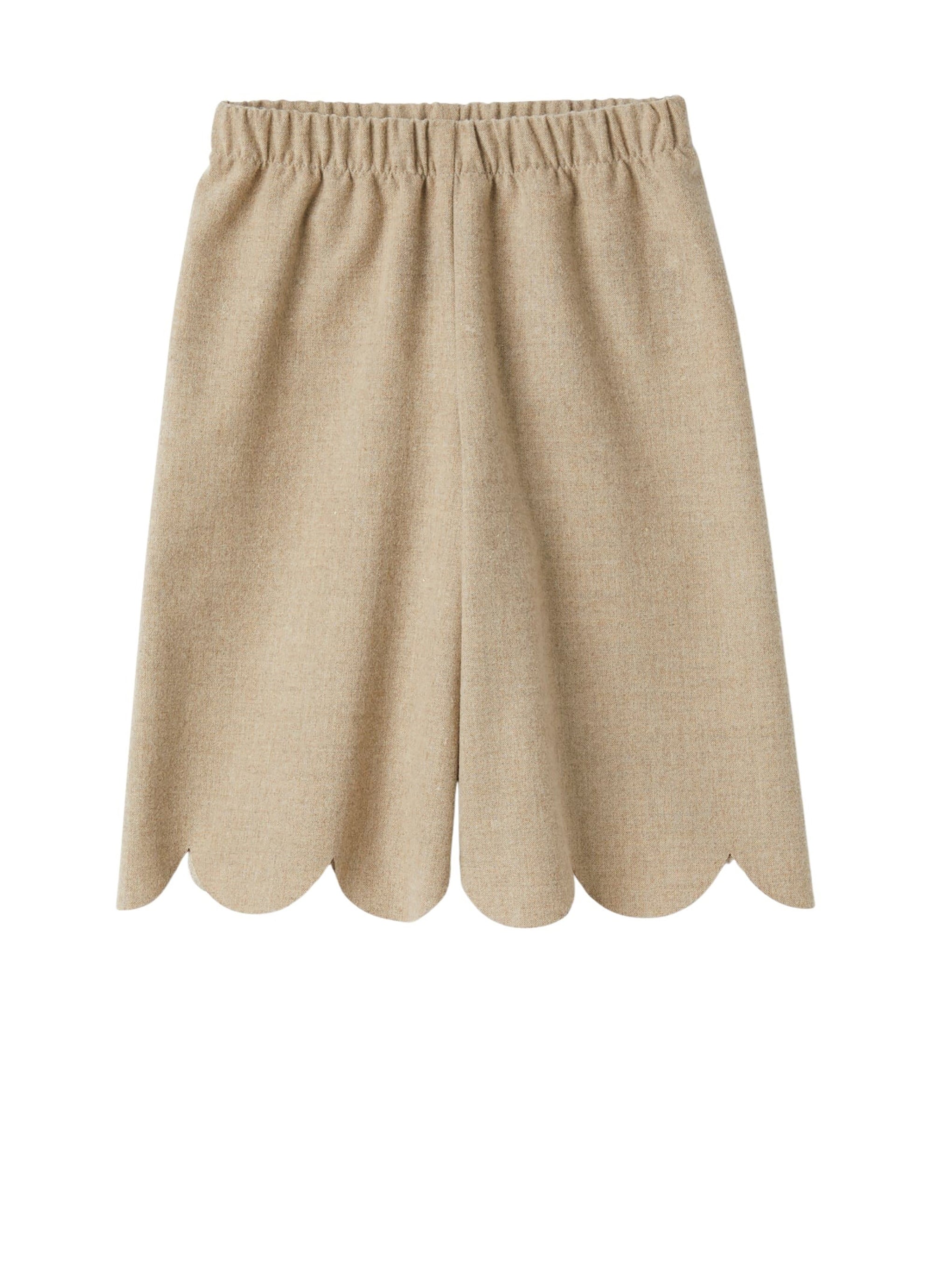 Wide-leg techno-wool trousers