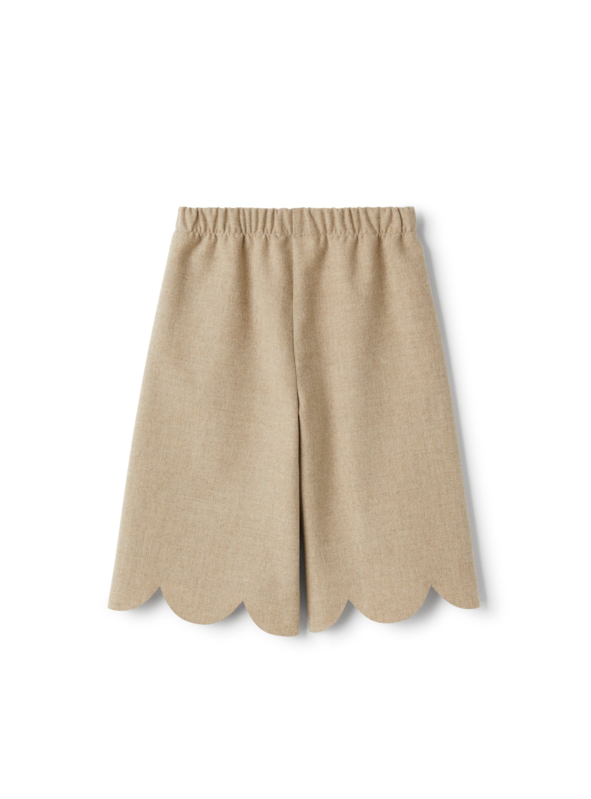 Wide-leg techno-wool trousers