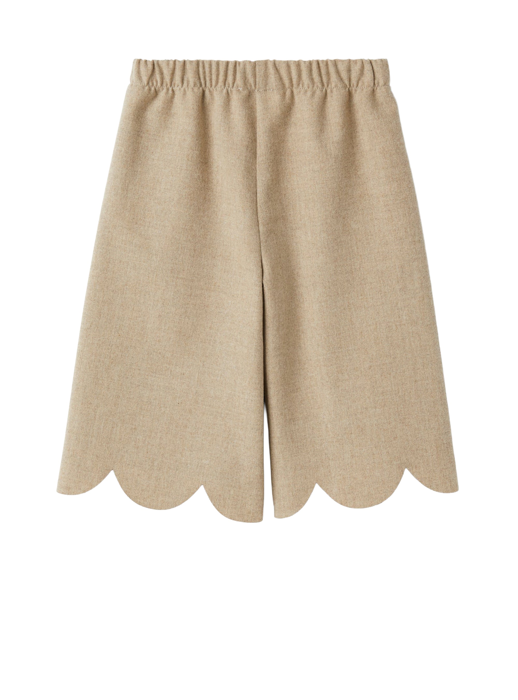 Wide-leg techno-wool trousers