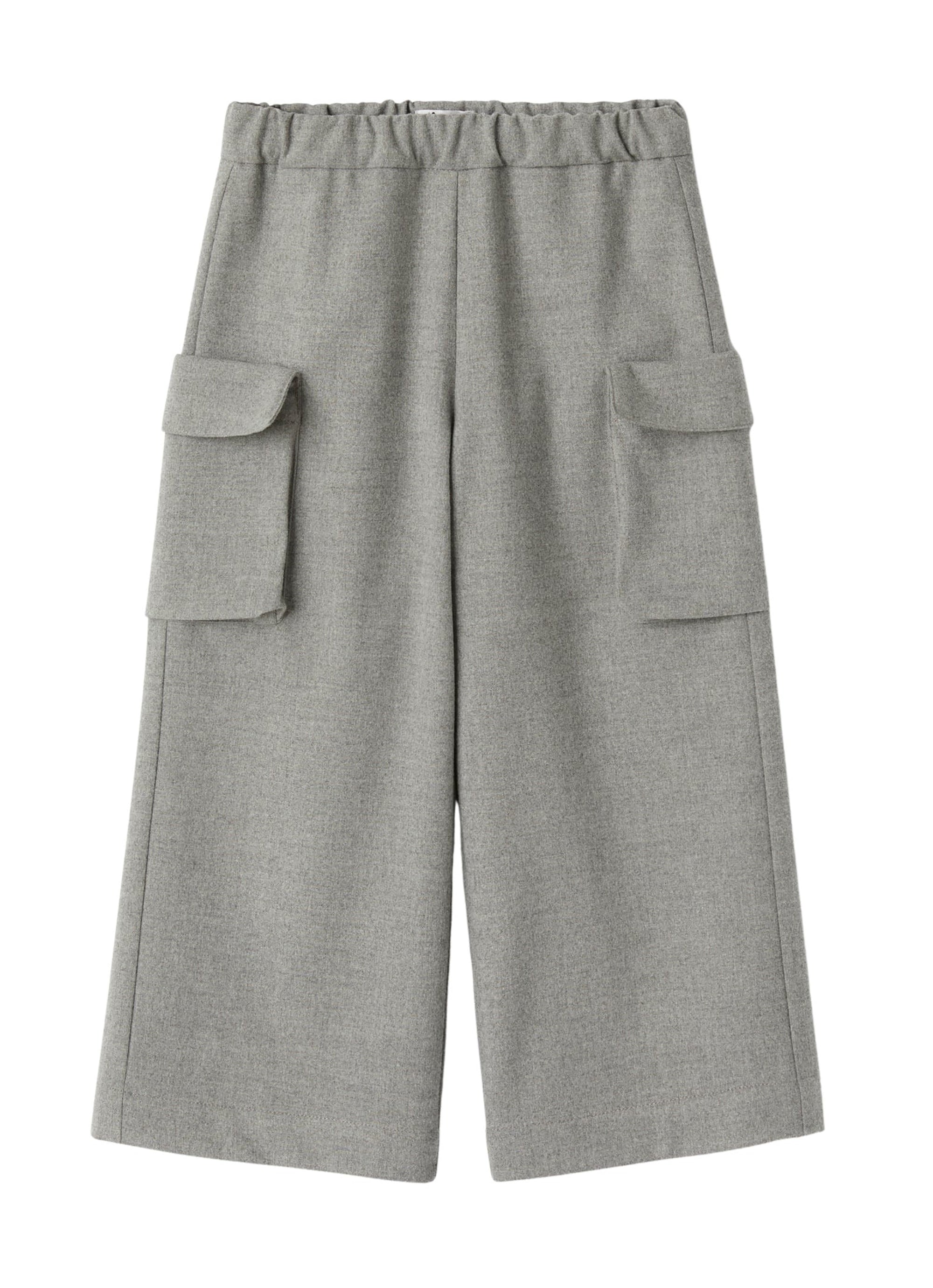 Palazzo pants in techno-wool