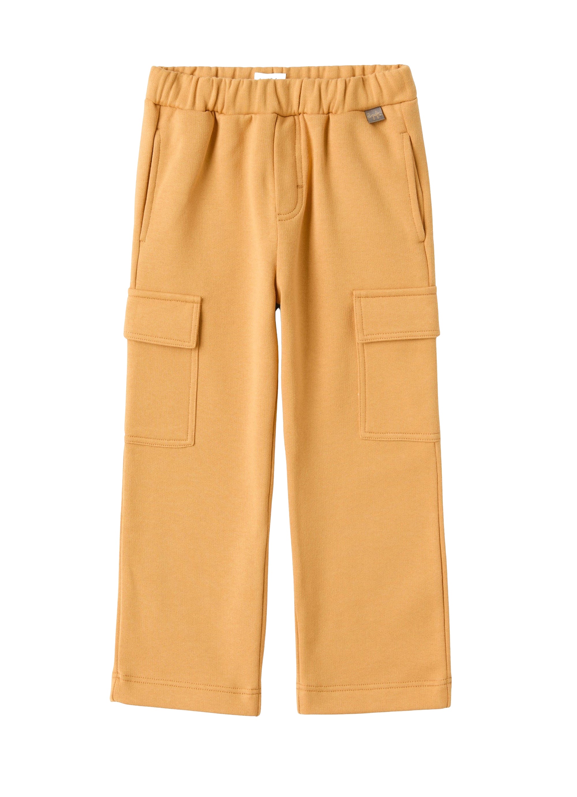 Cargo pants in brushed cotton fleece