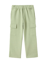 Cargo pants in brushed cotton fleece