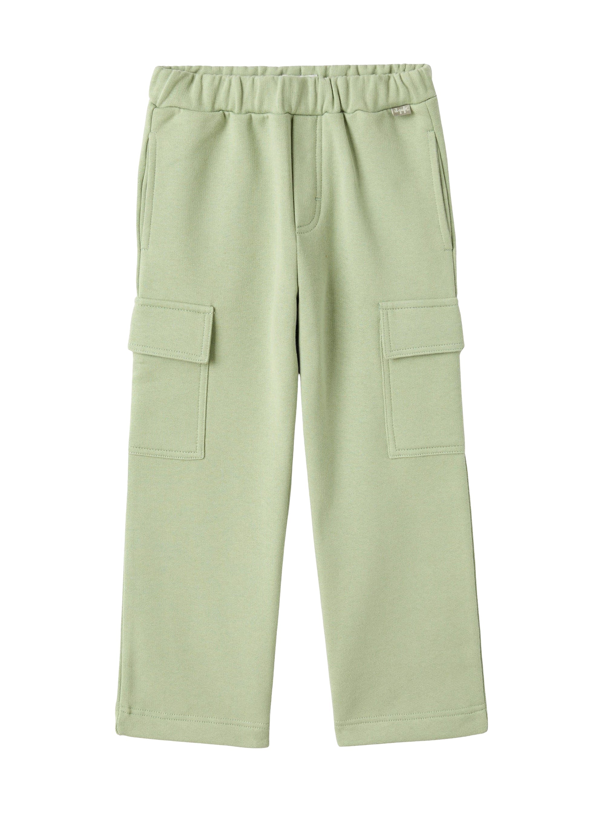 Cargo pants in brushed cotton fleece