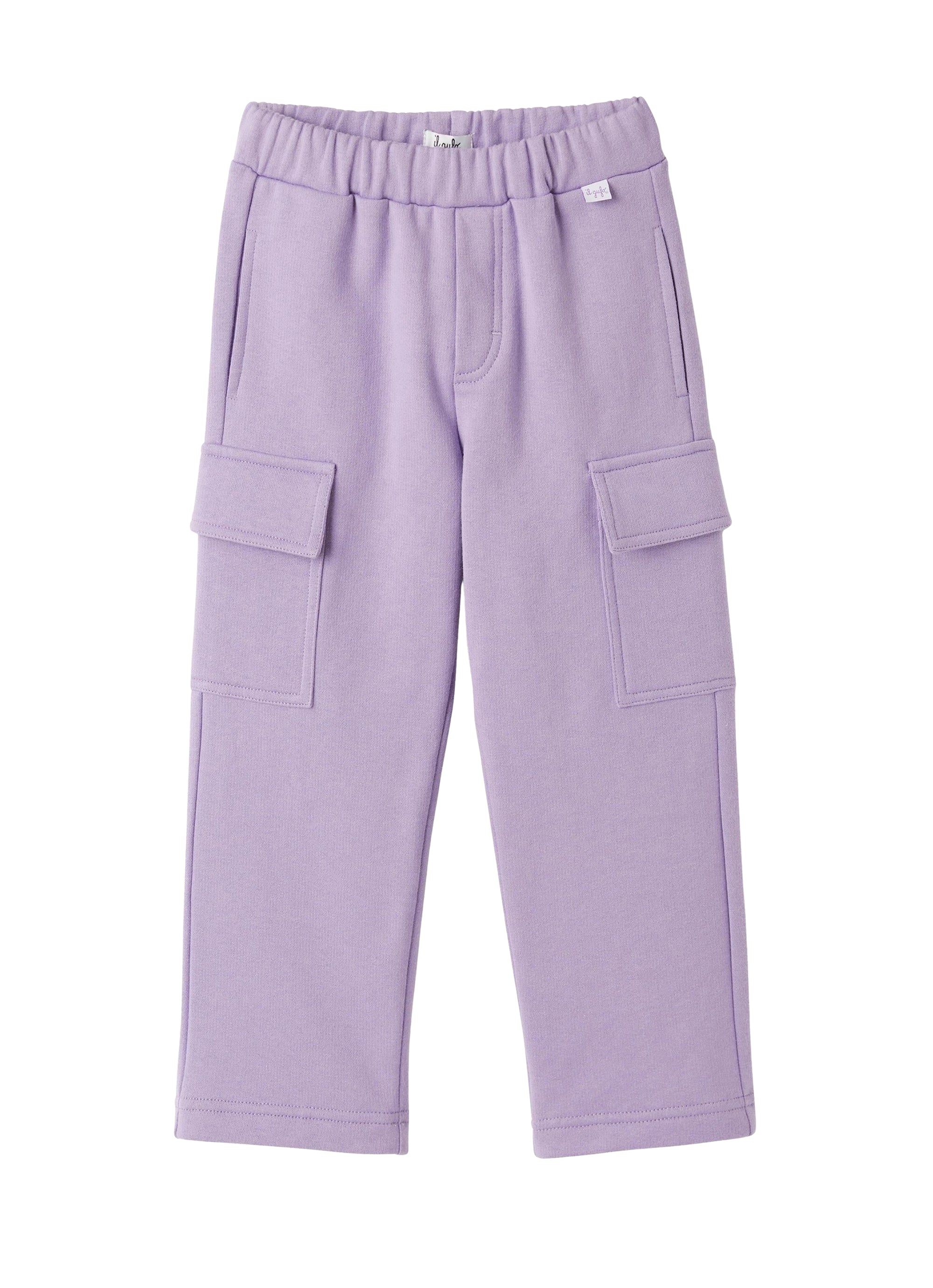 Cargo pants in brushed cotton fleece