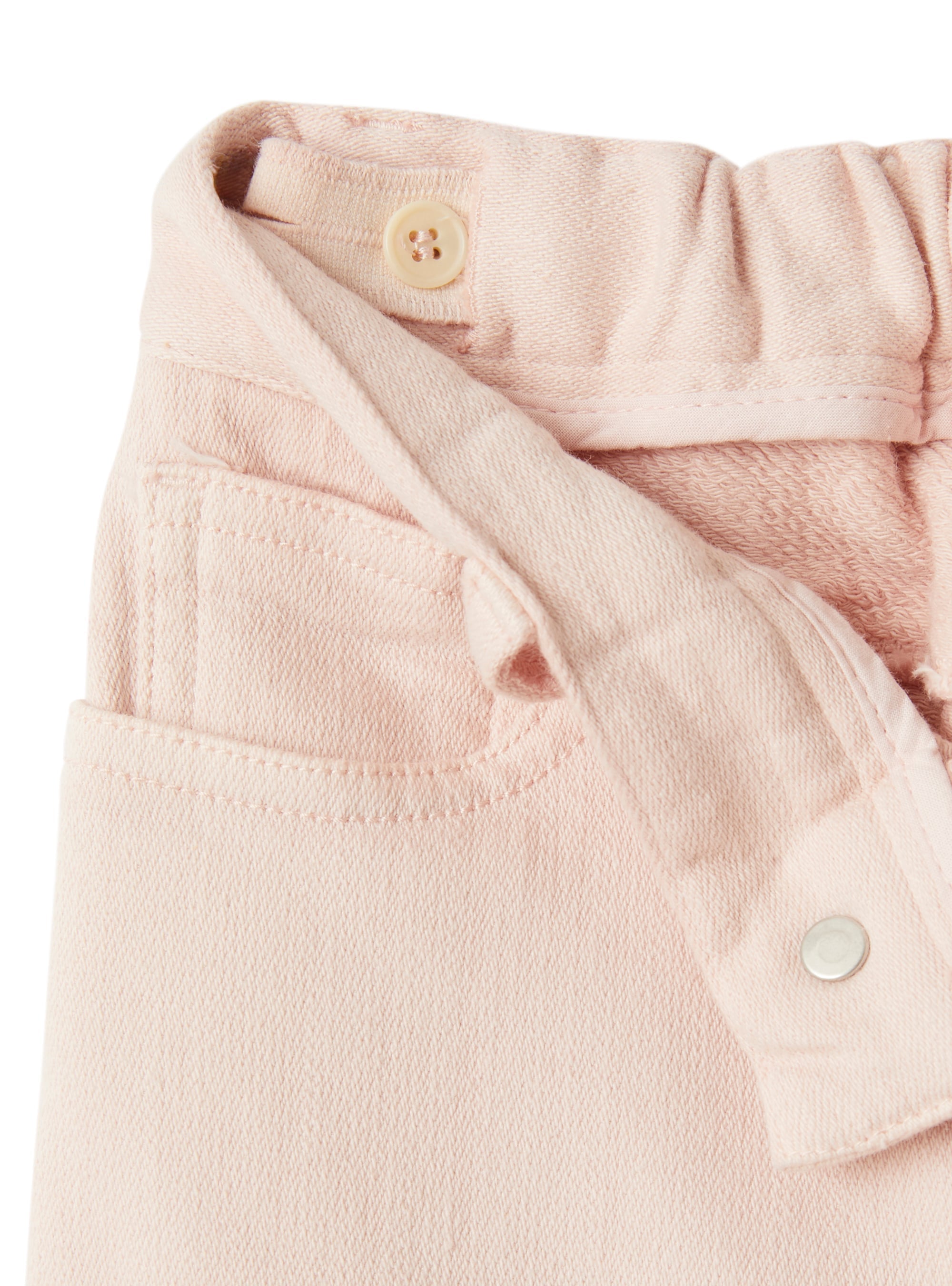 Fleece-lined denim cargo pants