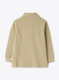 Long-sleeve piqué polo shirt