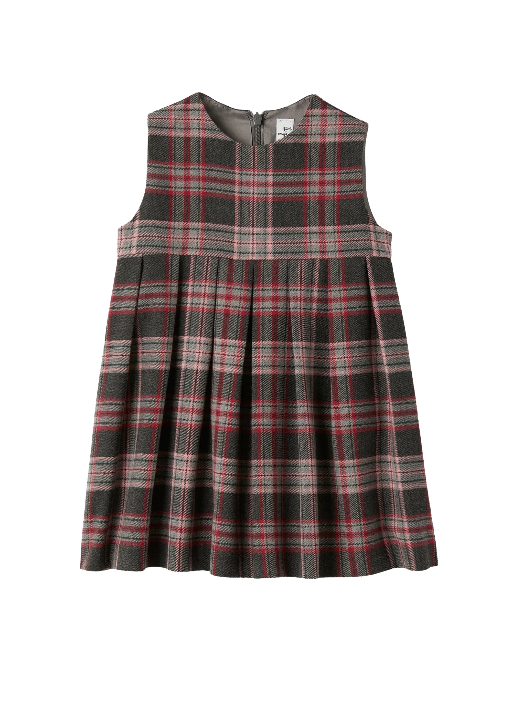 Sleeveless techno-wool dress