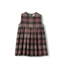Sleeveless techno-wool dress