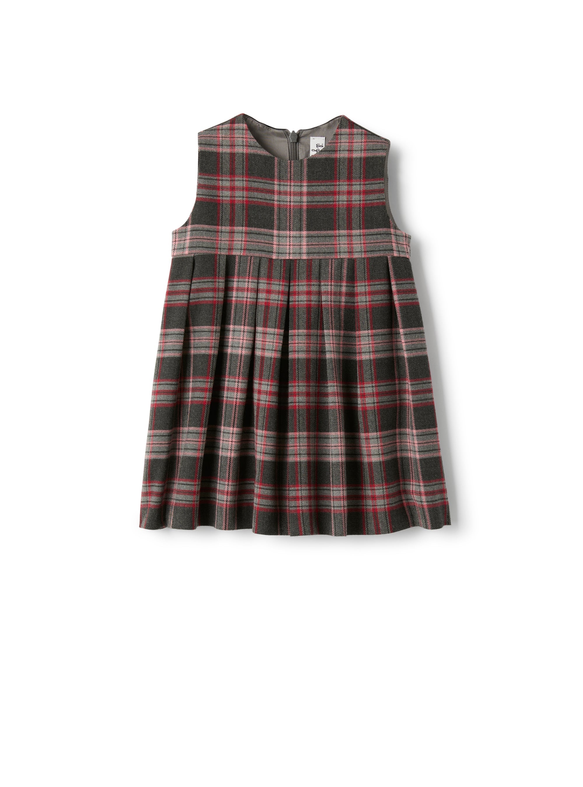 Sleeveless techno-wool dress