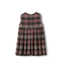 Sleeveless techno-wool dress