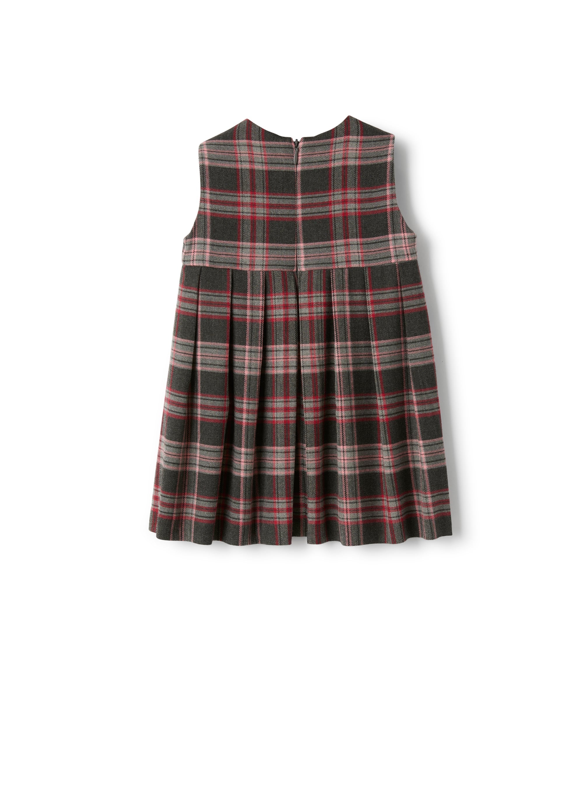 Sleeveless techno-wool dress