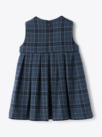 Sleeveless techno-wool dress