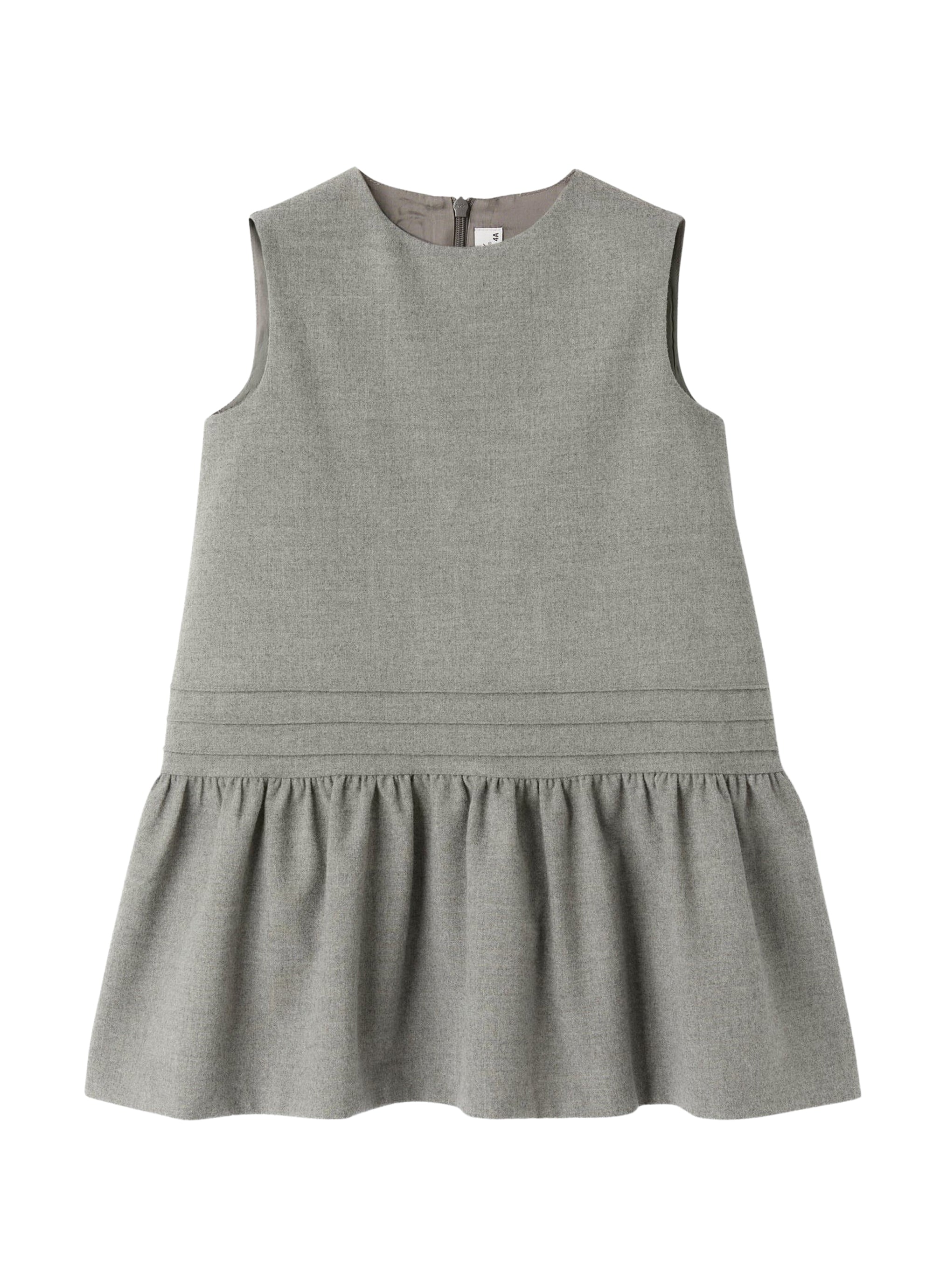 Tecno wool pinafore dress