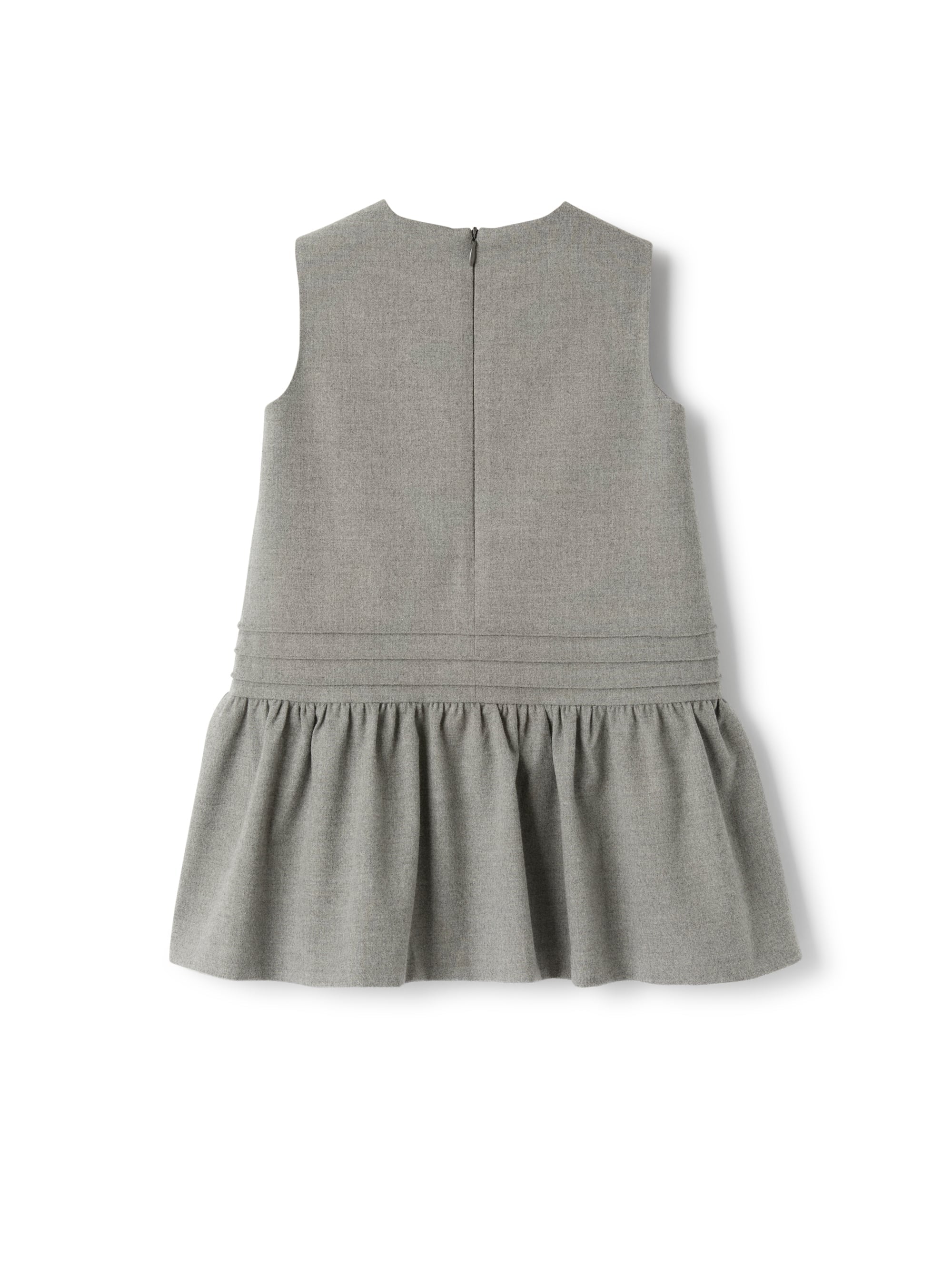 Tecno wool pinafore dress