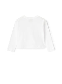 Cropped jersey T-shirt