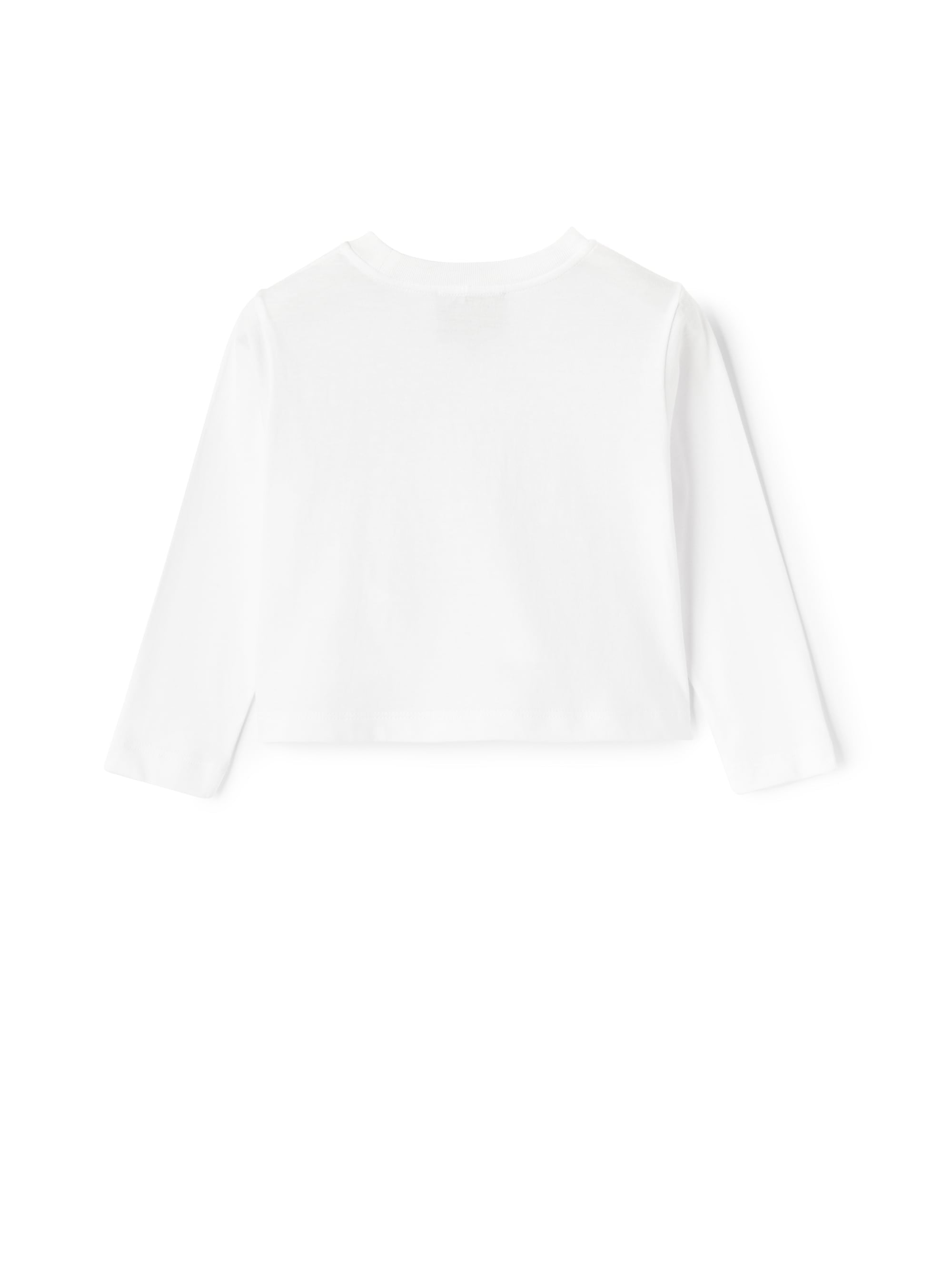 Cropped jersey T-shirt