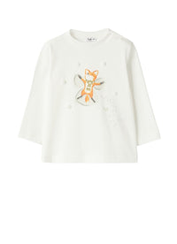 Cotton jersey T-shirt with print