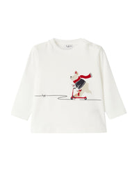 Cotton jersey T-shirt with print