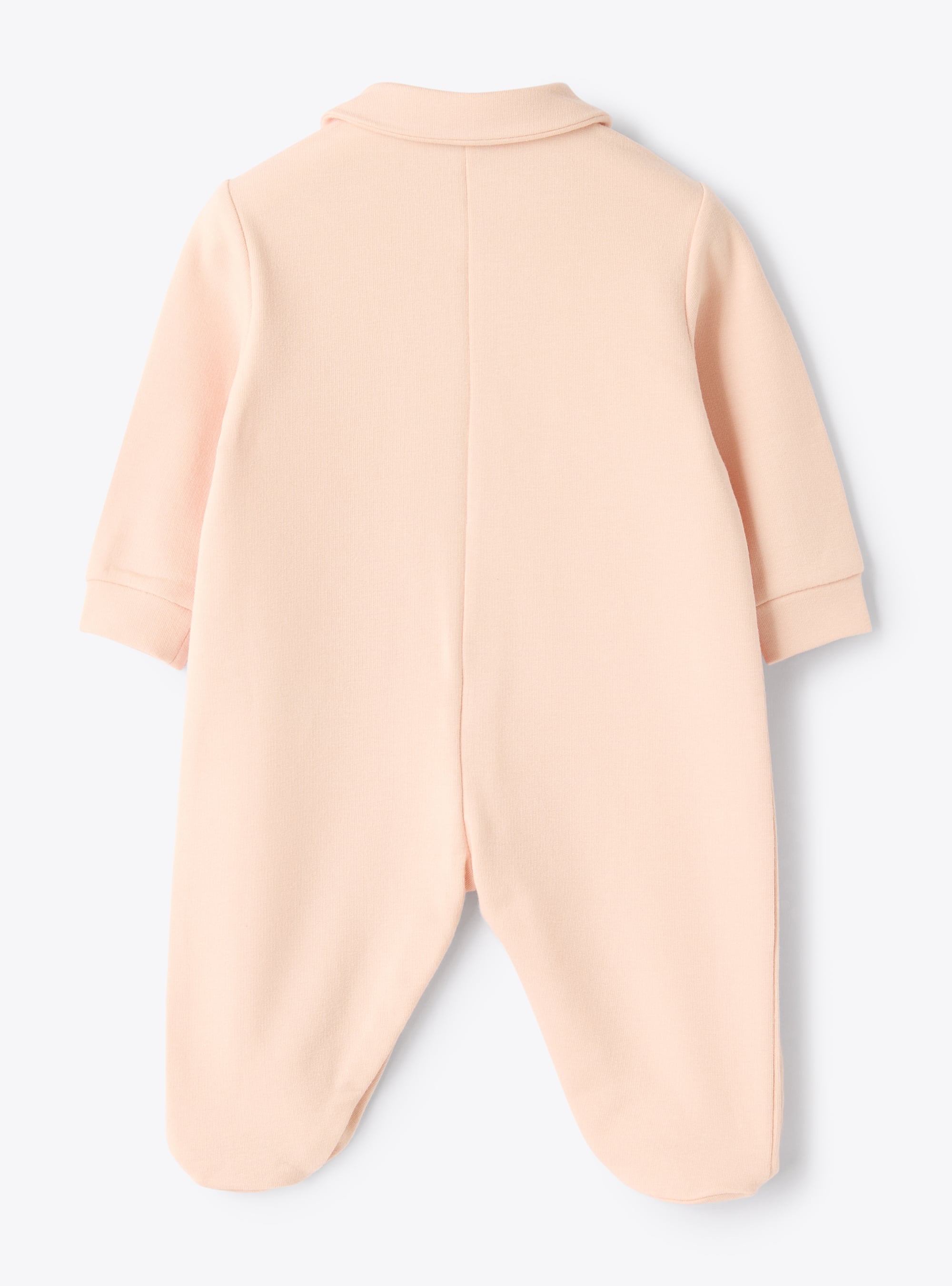 Stretch cotton fleece jumpsuit with littlebear
