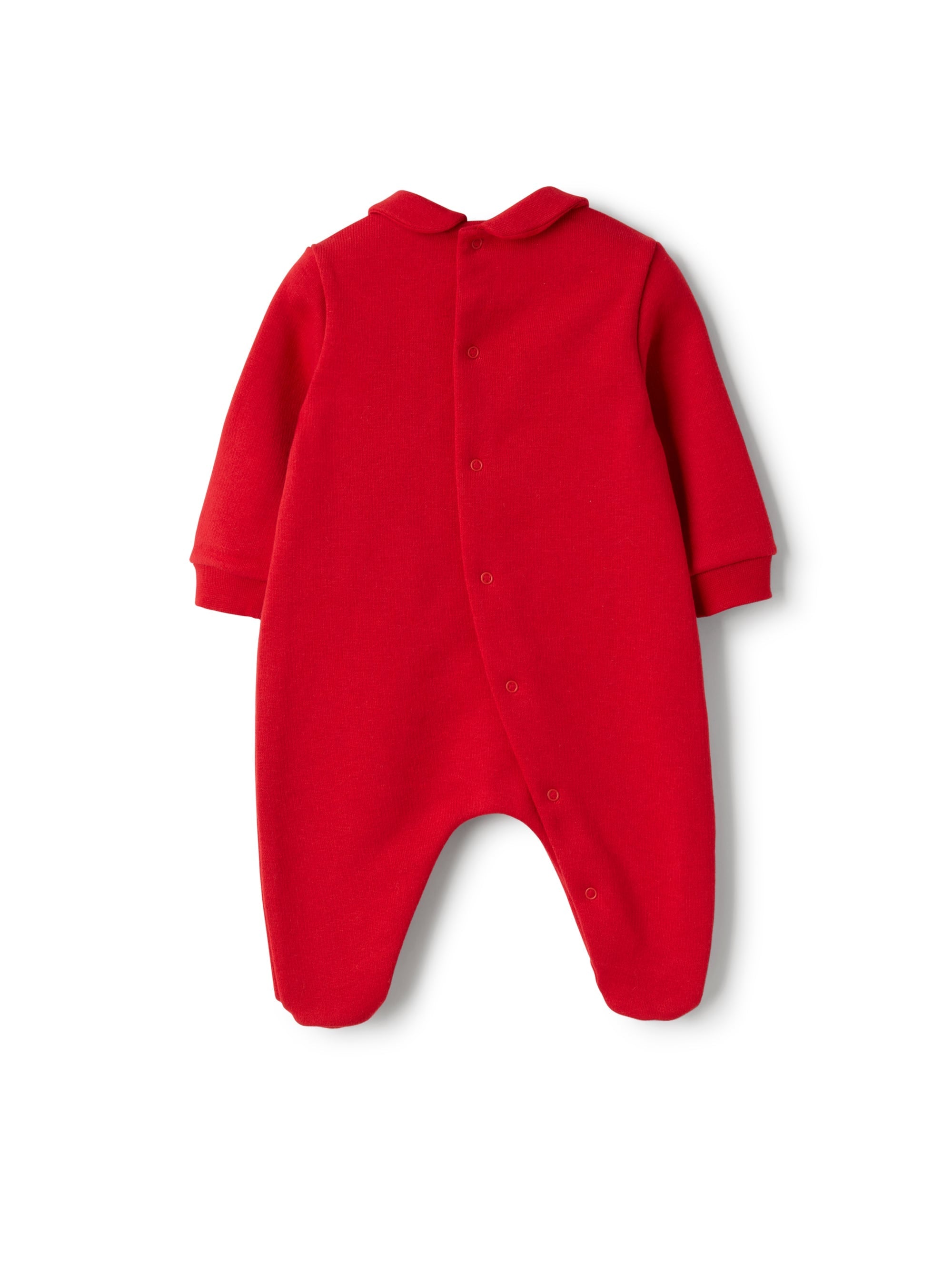 Cotton fleece jumpsuit with appliqué