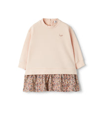 Cotton fleece and Liberty Fabric dress