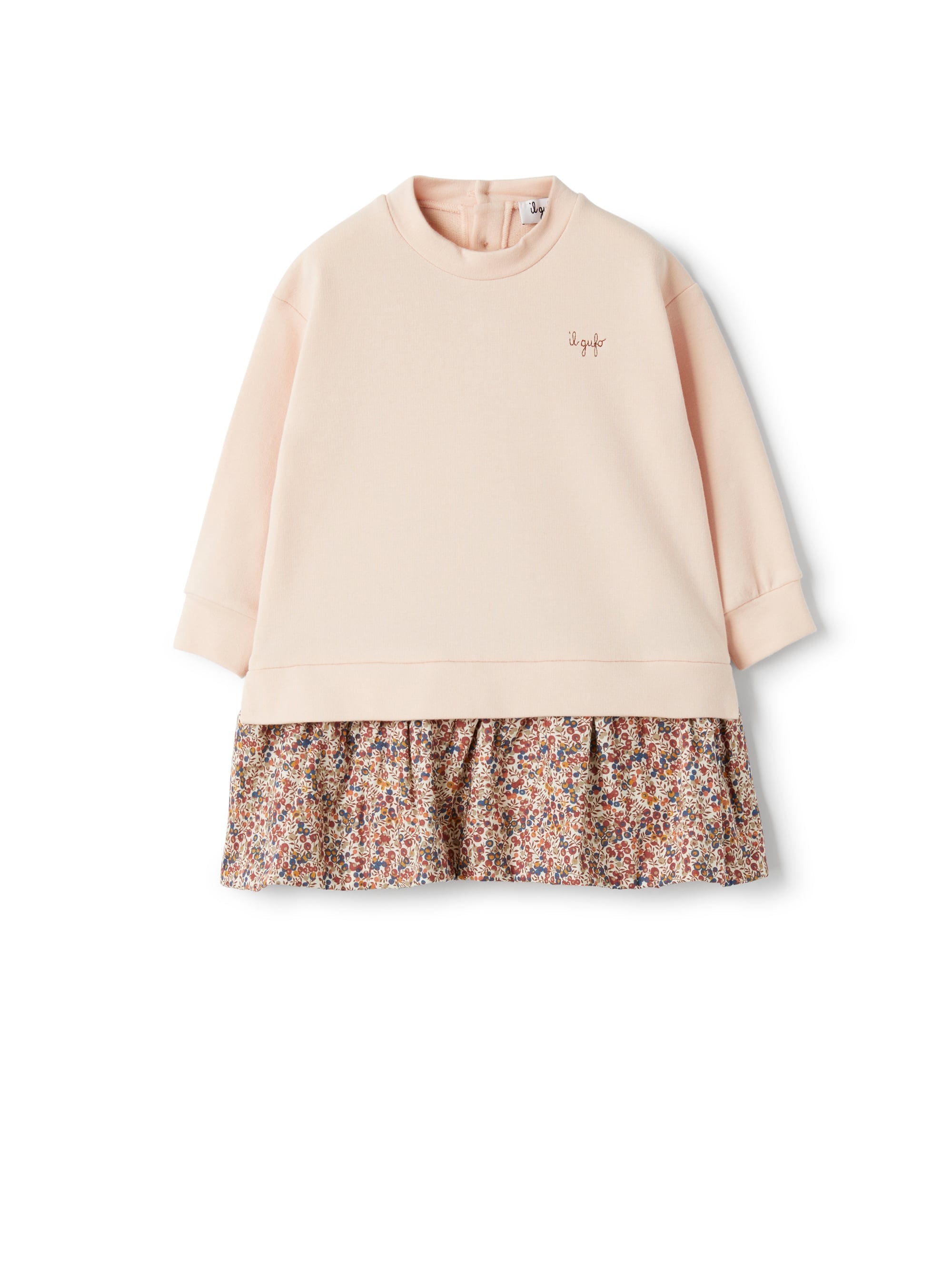 Cotton fleece and Liberty Fabric dress