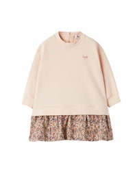 Cotton fleece and Liberty Fabric dress