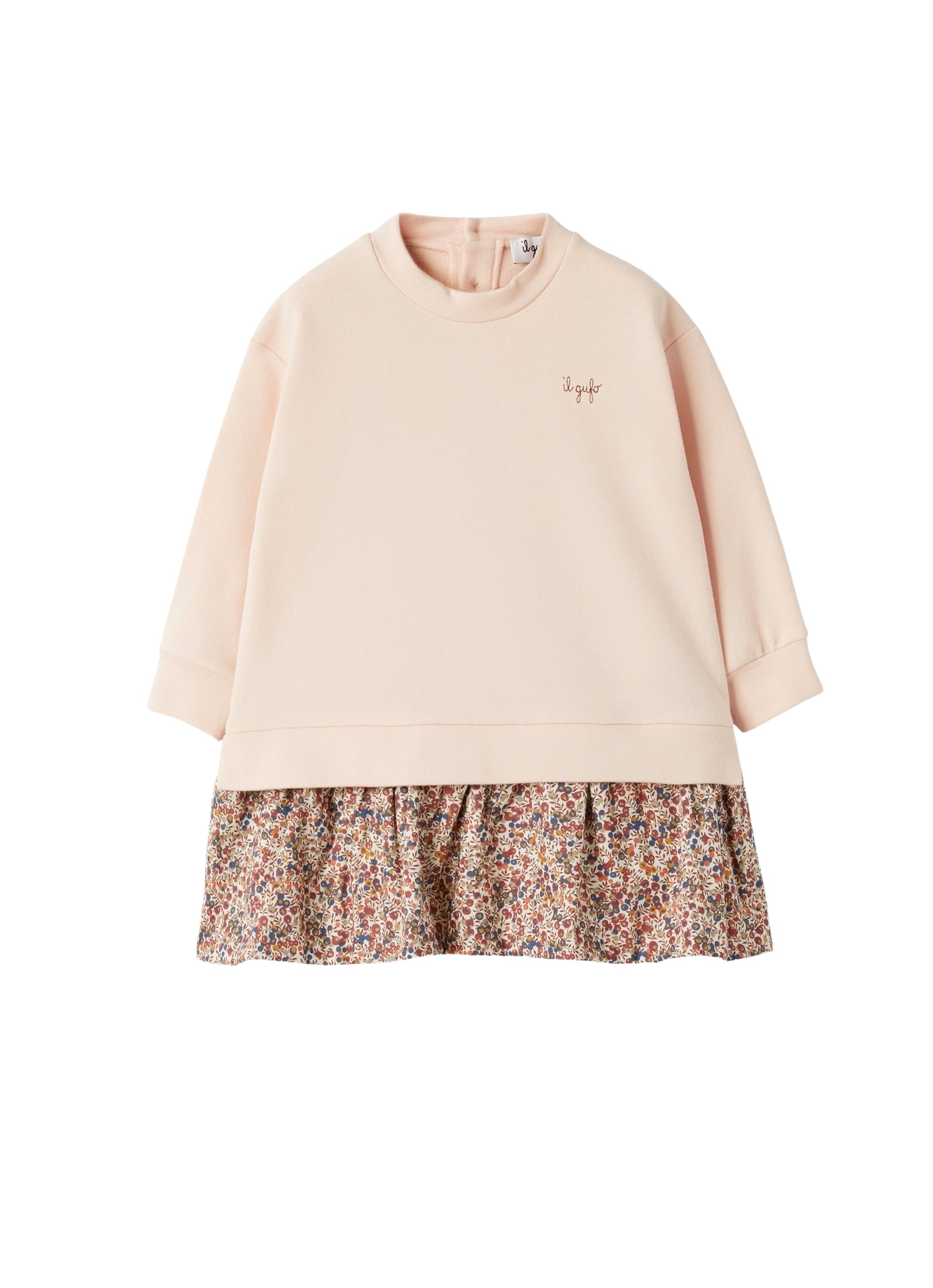 Cotton fleece and Liberty Fabric dress