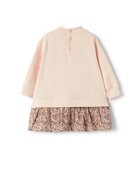 Cotton fleece and Liberty Fabric dress