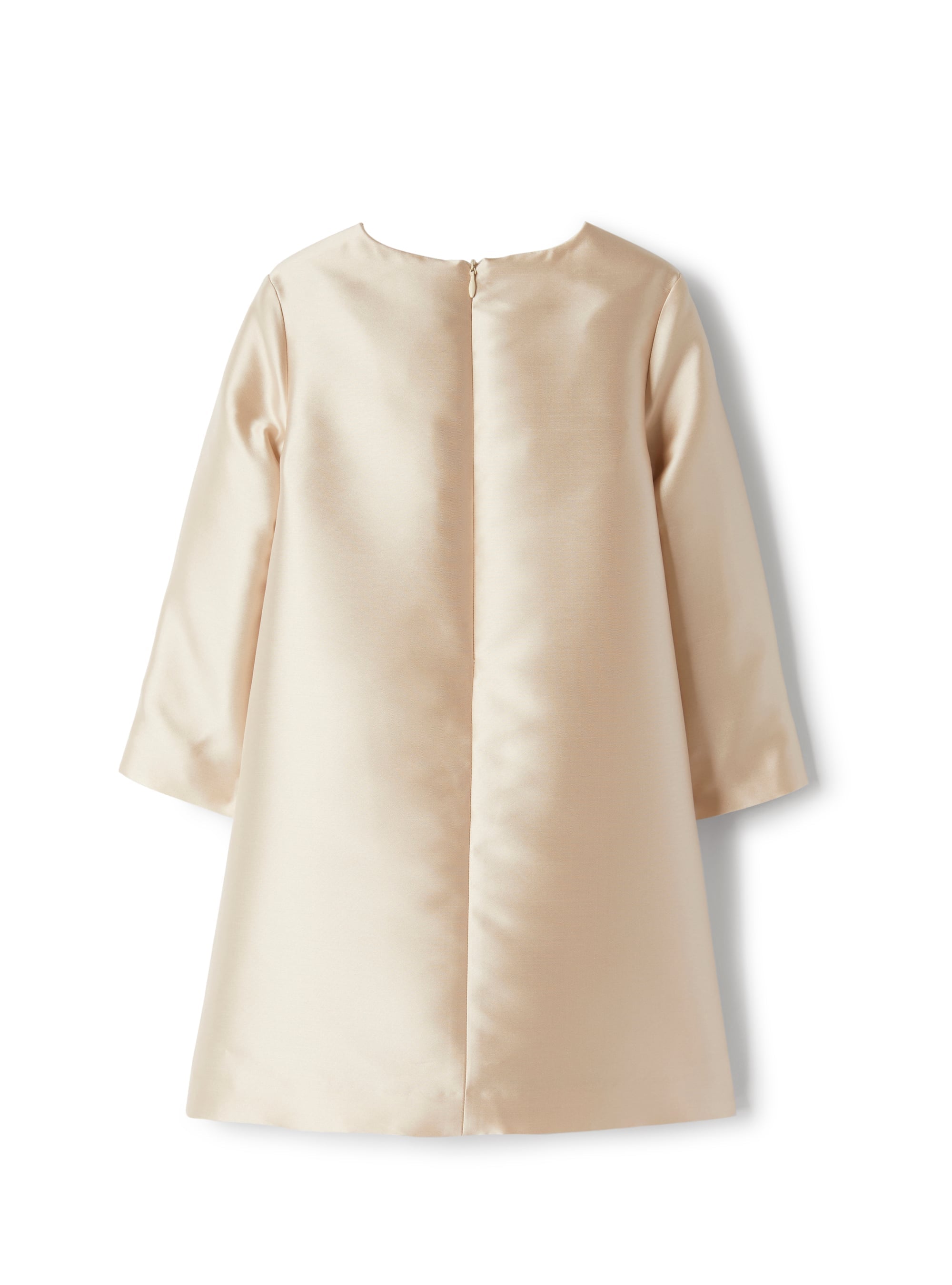 Mikado dress with star embroidery
