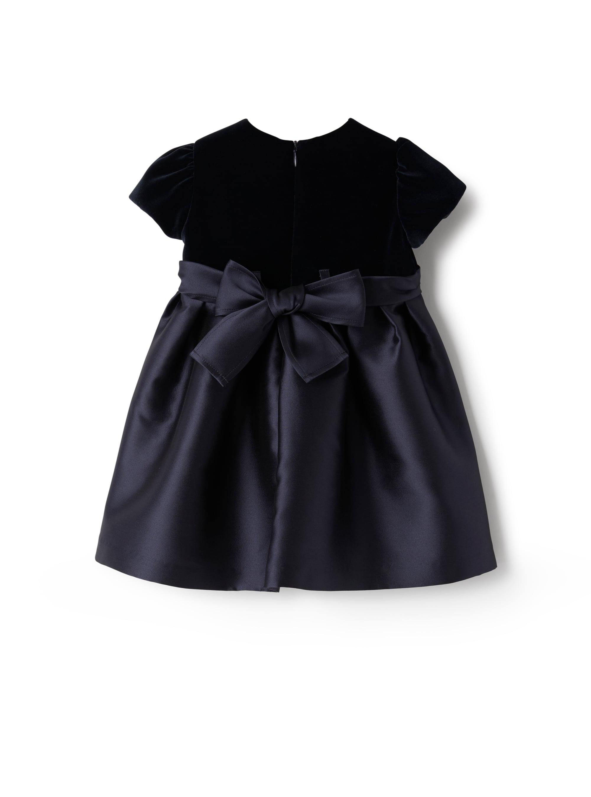 Velvet and mikado dress