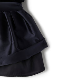 Velvet and mikado dress