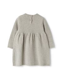 Wool dress with embroidery