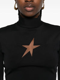 BLACK // white star top