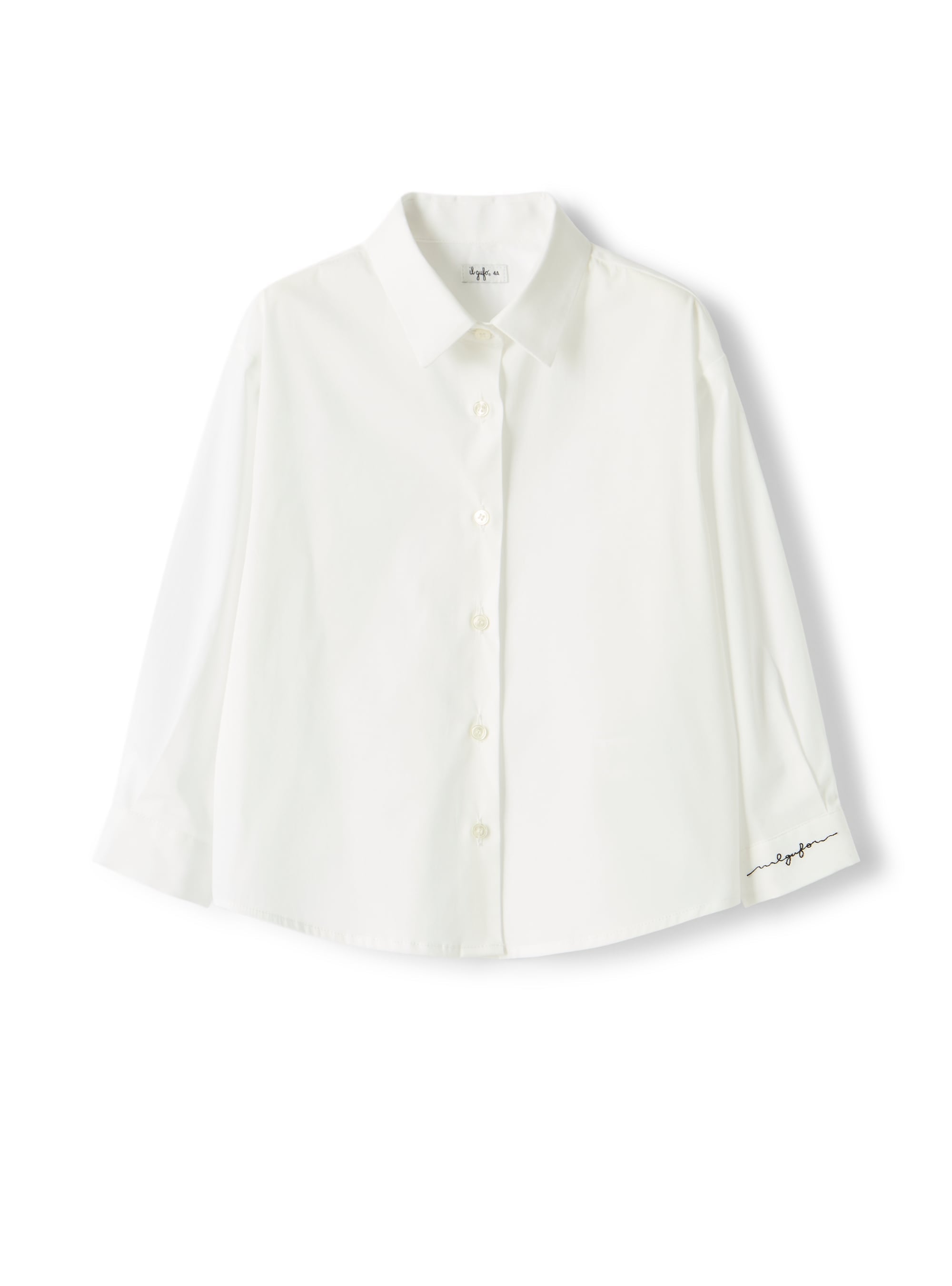 Classic-cut shirt with embroidery