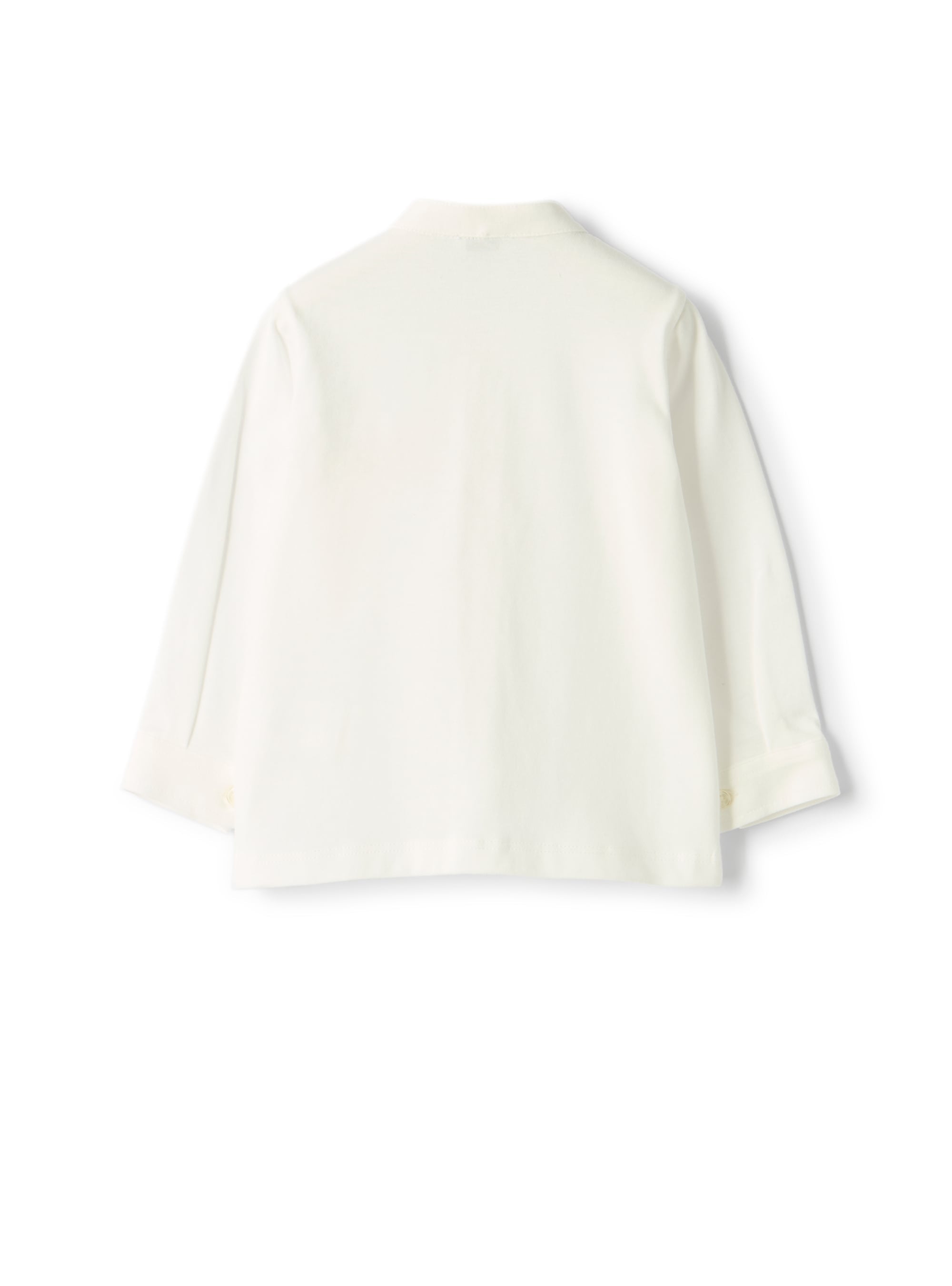 Shirt with teddy bear embroidery
