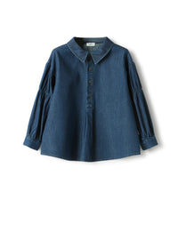 Cotton denim blouse