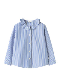 Striped Shirt With Ruffles