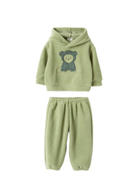 Fleece Set With Teddy Bear