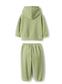 Fleece set with teddy bear