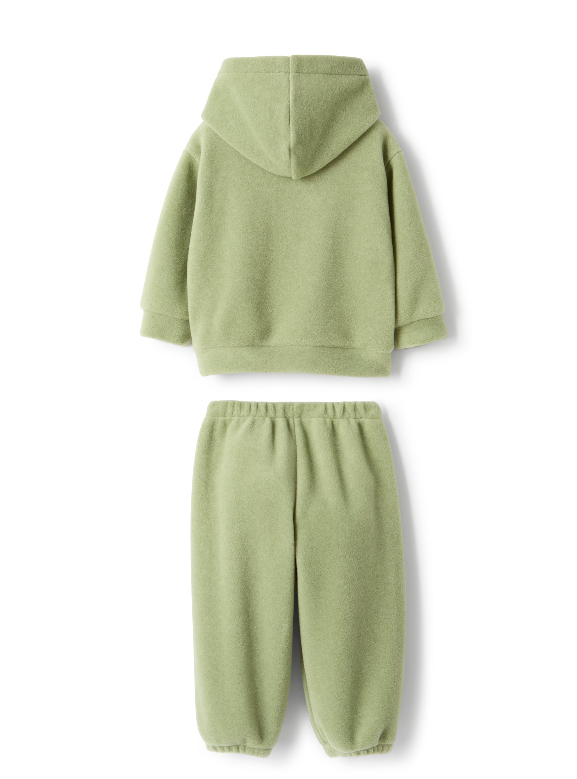 Fleece set with teddy bear