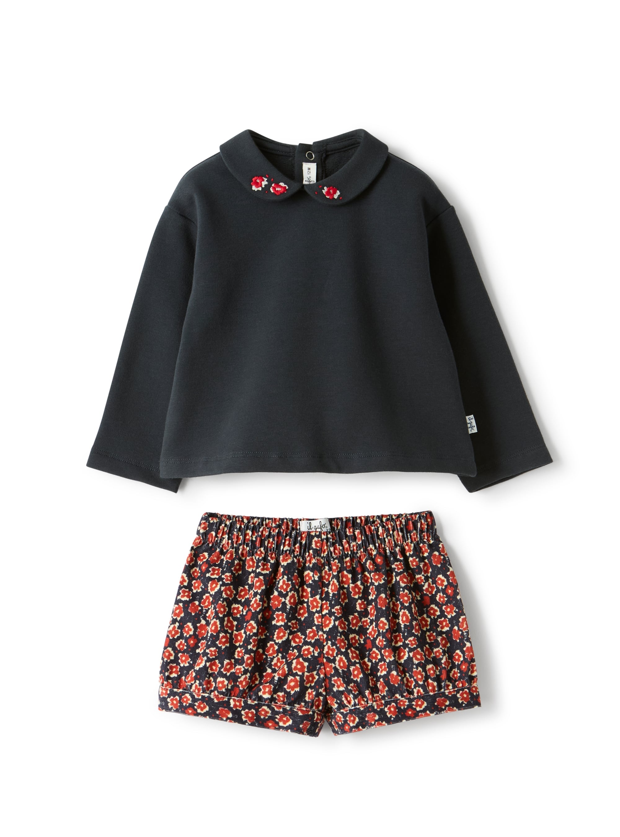 Sweatshirt and velvet set