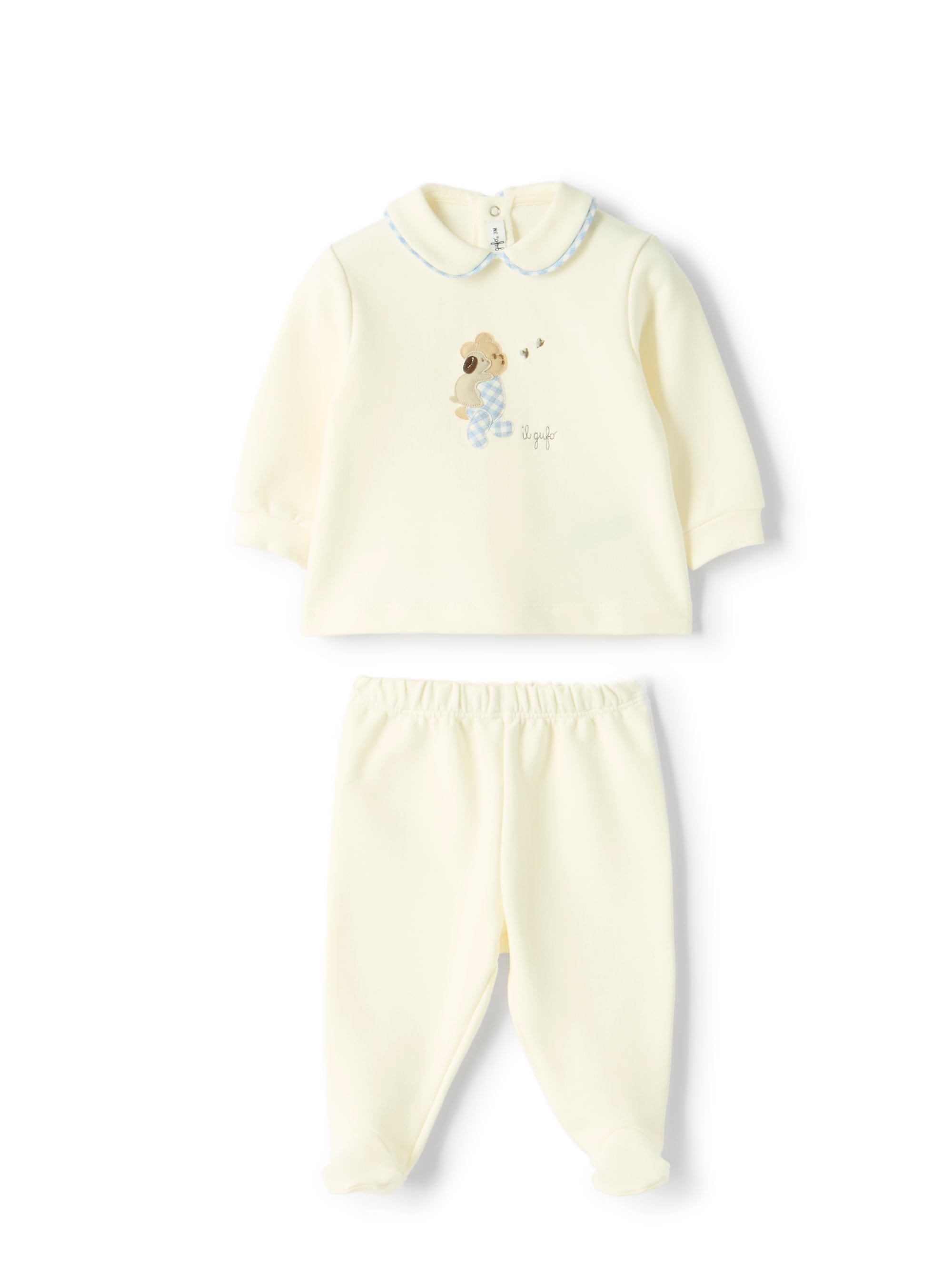 Two-piece stretch sweatshirt jumpsuit