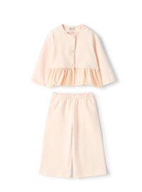 Sweatshirt set with ruffle